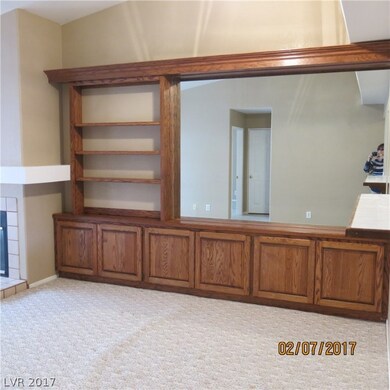 Living room with built-ins