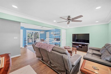 Newer wood flooring throughout the living space