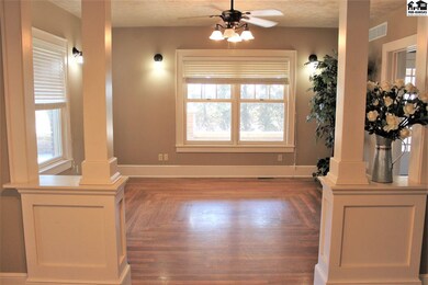 View of the living room from the foyer.