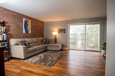 Living Room looks out onto patio