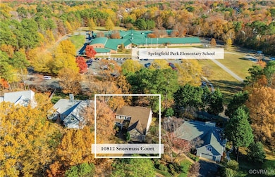 Birds eye view of property