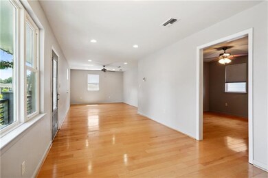 Enter into the open living space.