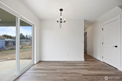 Dining space off of the kitchen