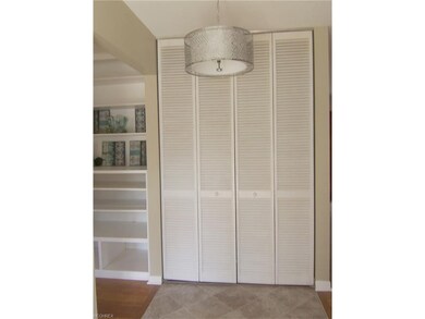 The ceramic tile front entry allows nice flow thro