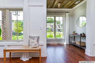 Reclaimed wood ceiling feature!