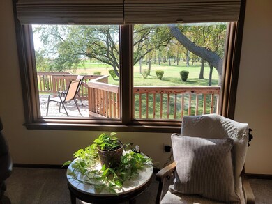 view of deck from living room