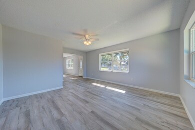 bonus room with vinyl plank floors