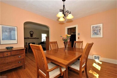 Lovely archway from Dining Room into Living Room