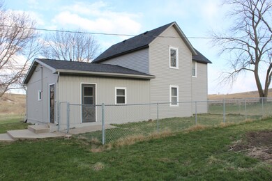 fenced back yard