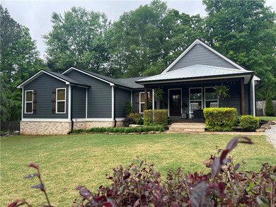 View of front facade with covered porch