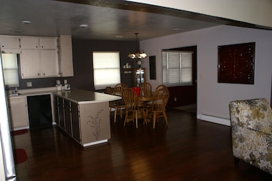 Dining and kitchen perspective