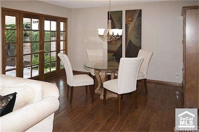 The spacious dining area has room for your hutch a