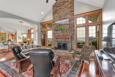 First Floor Family Room with soaring 2 story ceili