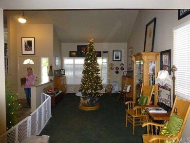 Vaulted ceiling living room