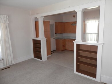 Main floor living area, door to garage