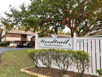 Here is one of two entrances into Woodtrail Condos
