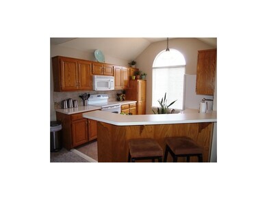 Kitchen with Bar Area.