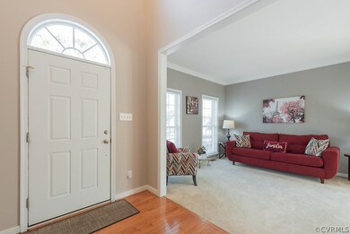 Formal Living Room with floor to ceiling windows