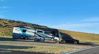 45' RV & Jeep on lot 117