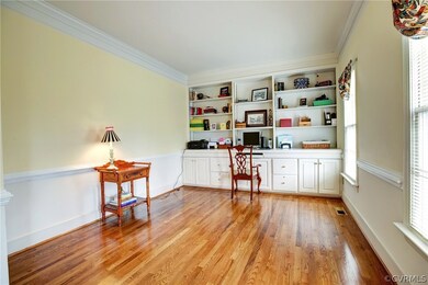 Living Room/ Office with built-ins and refinished