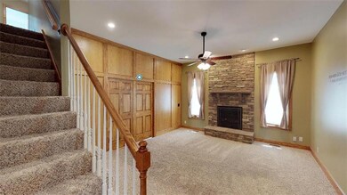 Photo of Great room, fireplace and beautiful doors