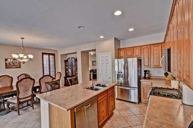 Elegant Kitchen opens to Family Room