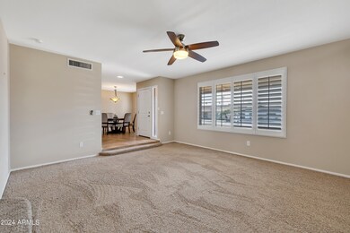 Front entry flanked by Living & Dining.