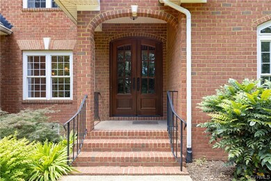 Property entrance with french doors