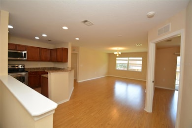 Laminated floors throughout