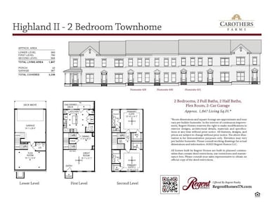 Layout of the newest Townhome Building