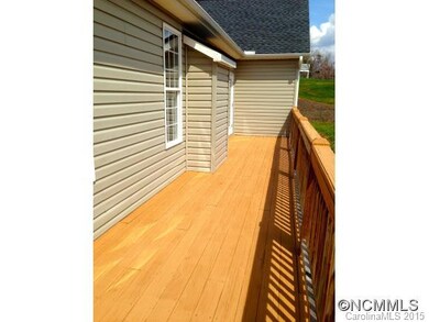 Spacious deck