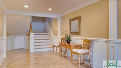 You will also note the extra wide stair way leadin