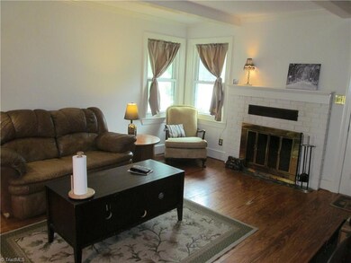 Fireplace in living room