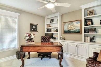 Great office with double door entry and built ins.