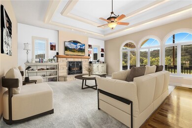 Virtually altered living room.