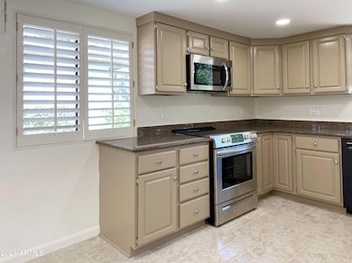 Kitchen, New Stove and Microwave
