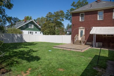 Good sized fenced in back yard, the house sits on 