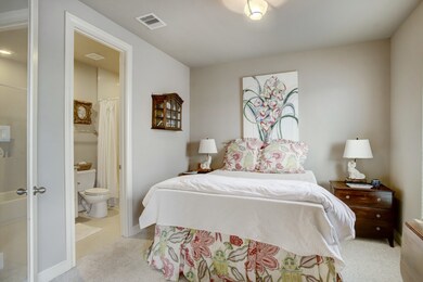 First floor bedroom with full bathroom.