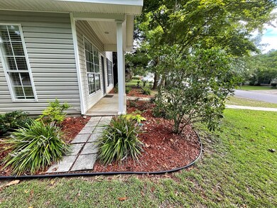Pretty Landscaped Flower Bed