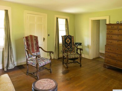Dining room. Door, on the left, to the front porch