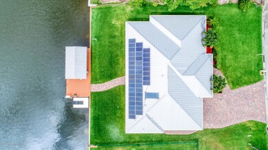 Aerial View of Home w/Solar System