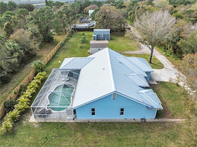 Ariel shot of the home