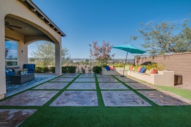 Backyard with Turf grass