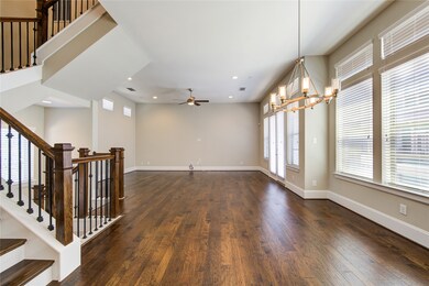 The second floor houses the expansive open concept