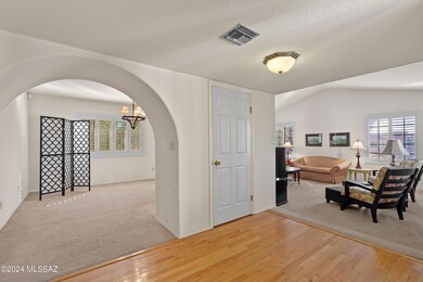 Entry with hardwood floors