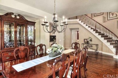 After dinner, step through French doors to a priva