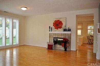 Spacious Living Room with Fireplace