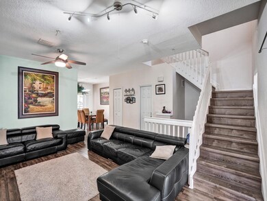 Family room on 2nd floor looking towards kitchen t