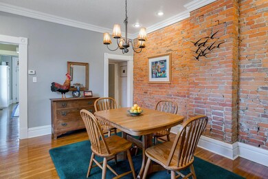 Exposed brick wall