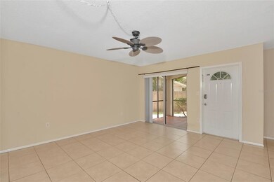 The living room front entrance with sliding doors 